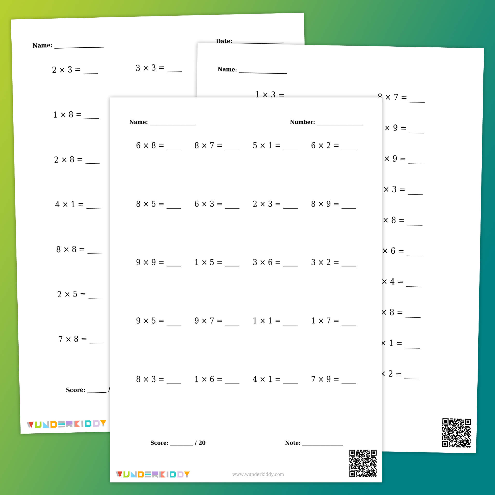 Таблица умножения до 10