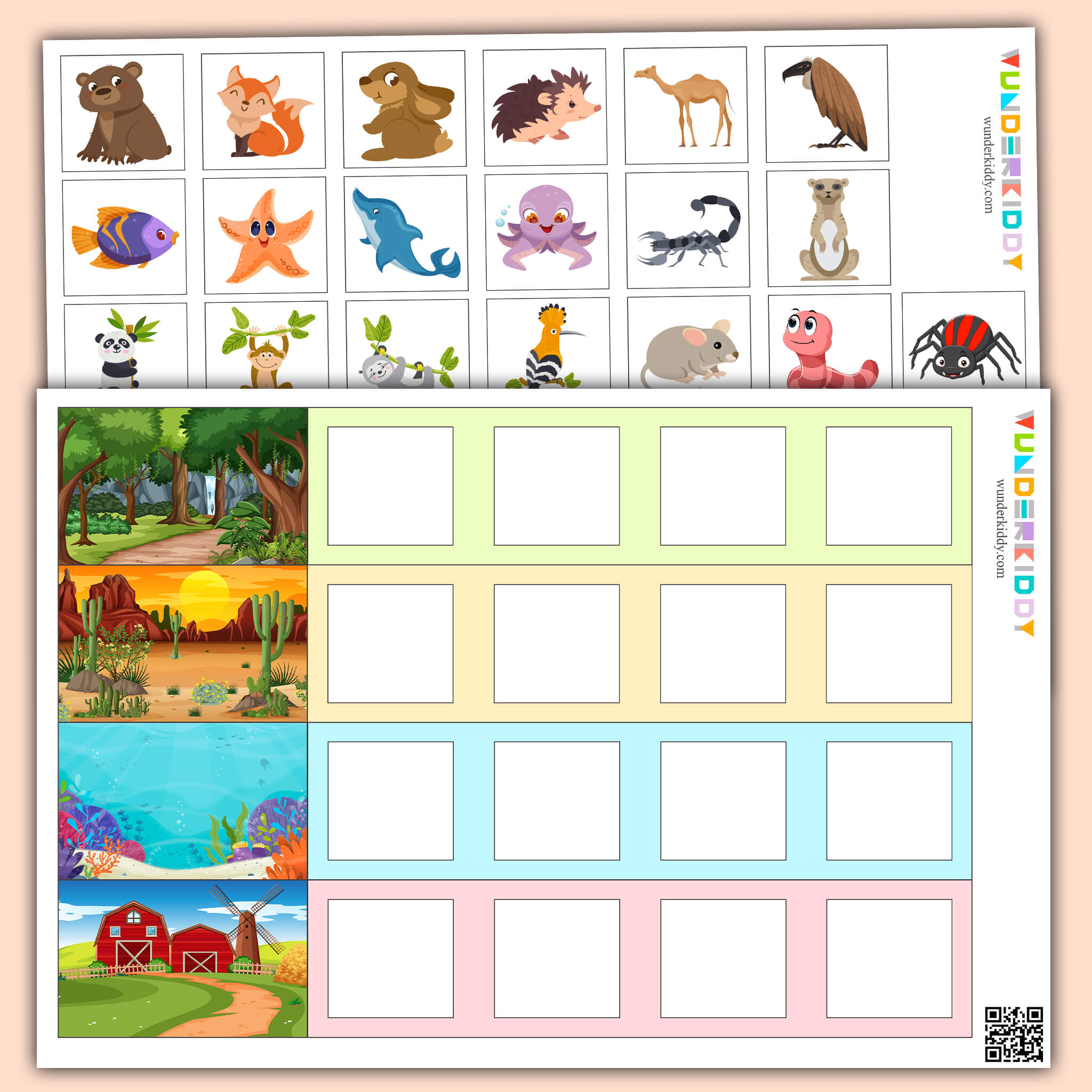 Animal Habitat Sorting Game