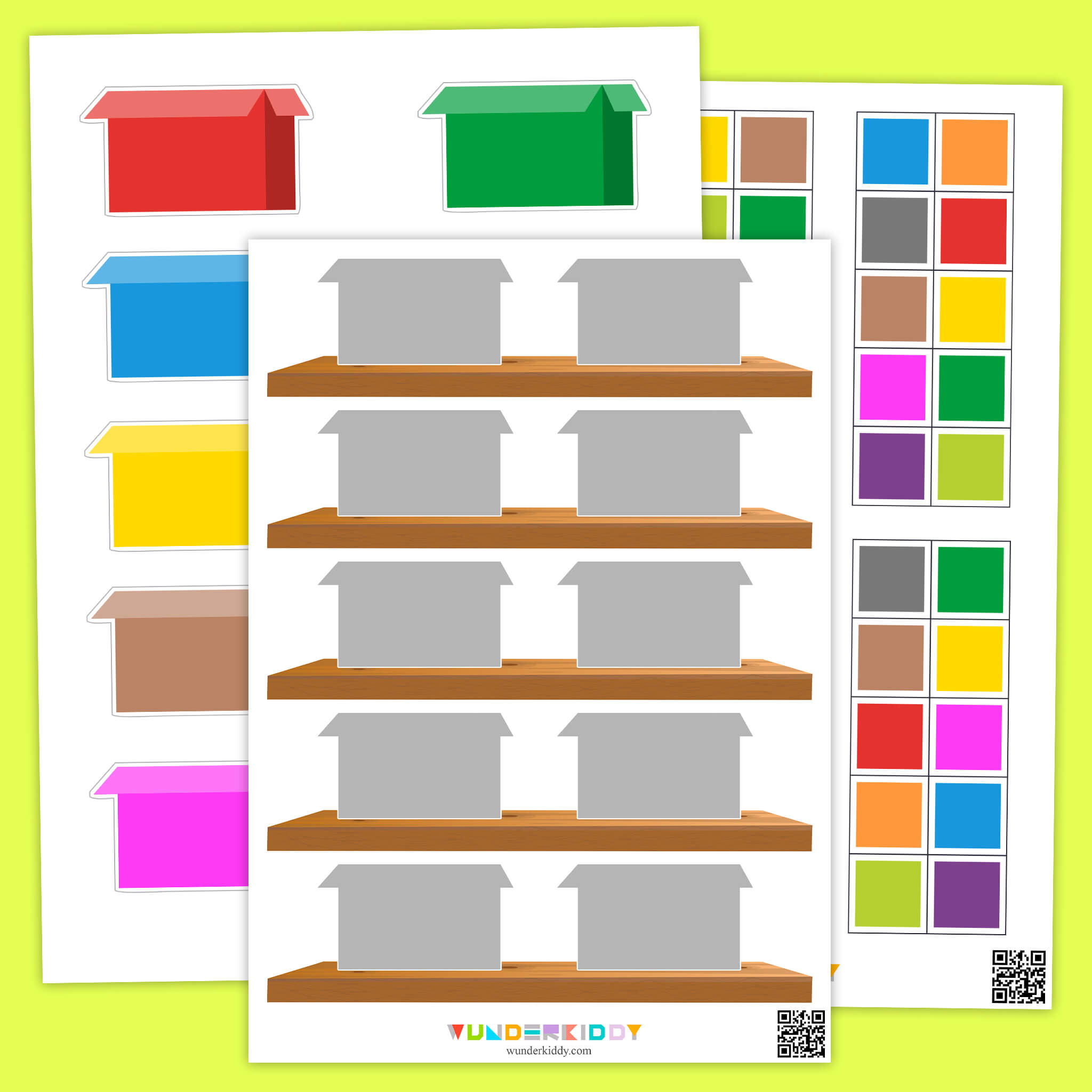 Color Box Sorting Activity for Kids