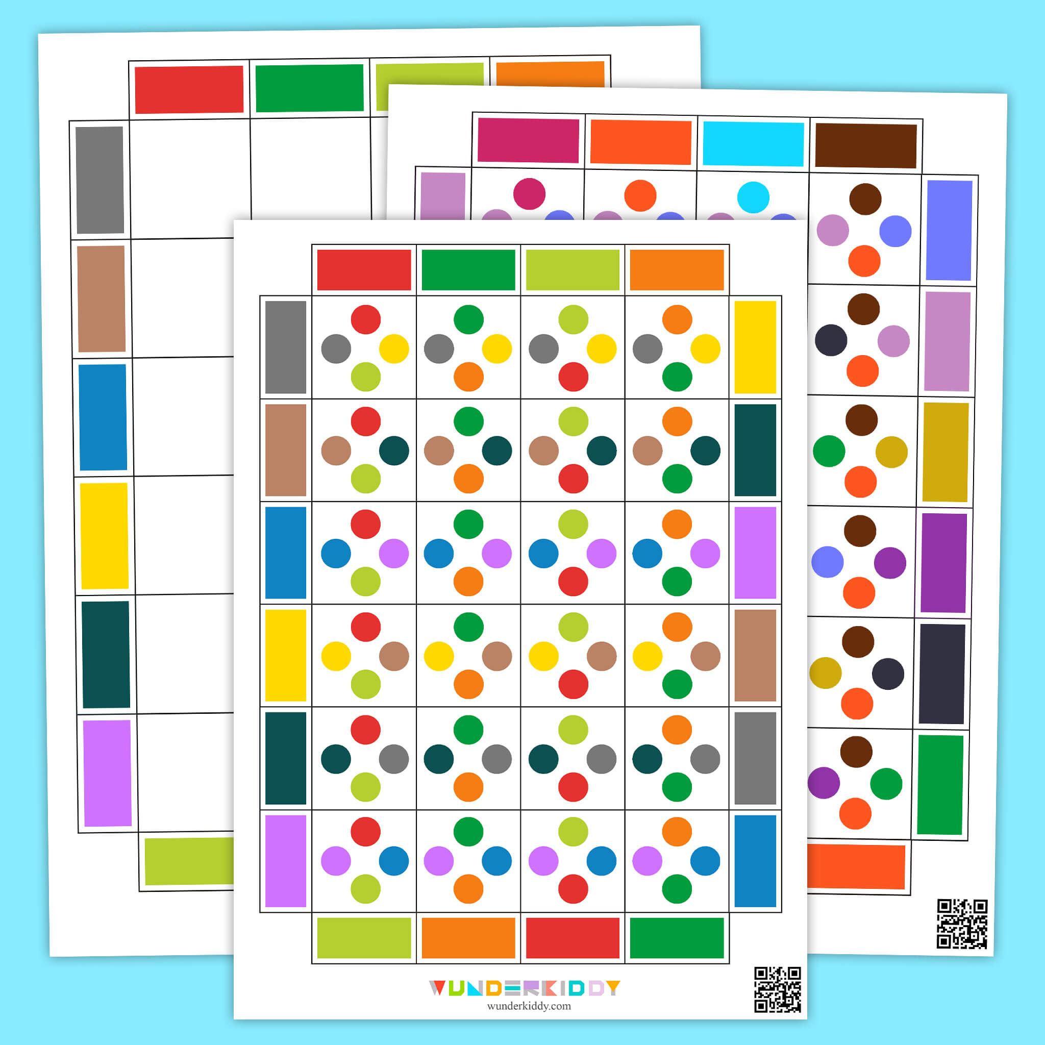 Match Colors by Intersection Worksheet