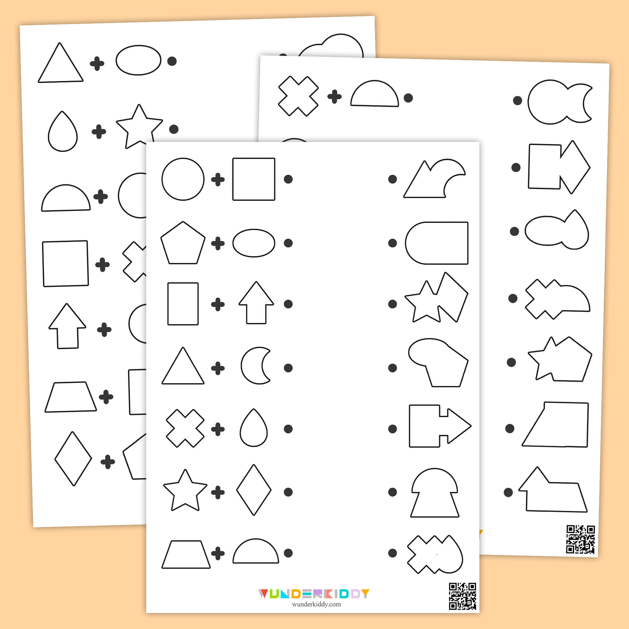 Shape Puzzle Mix and Match Activity