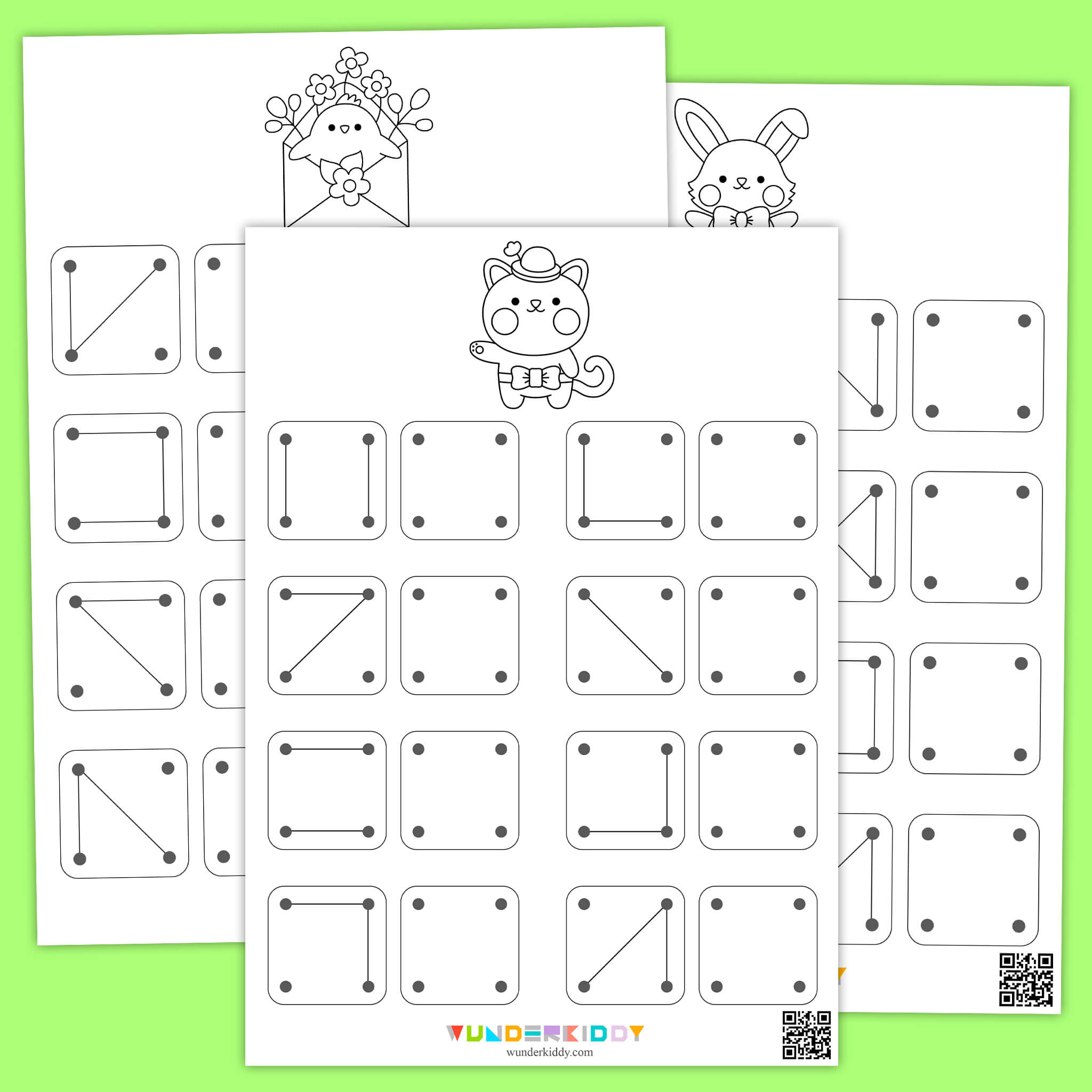 Copy the Pattern Lines Worksheets