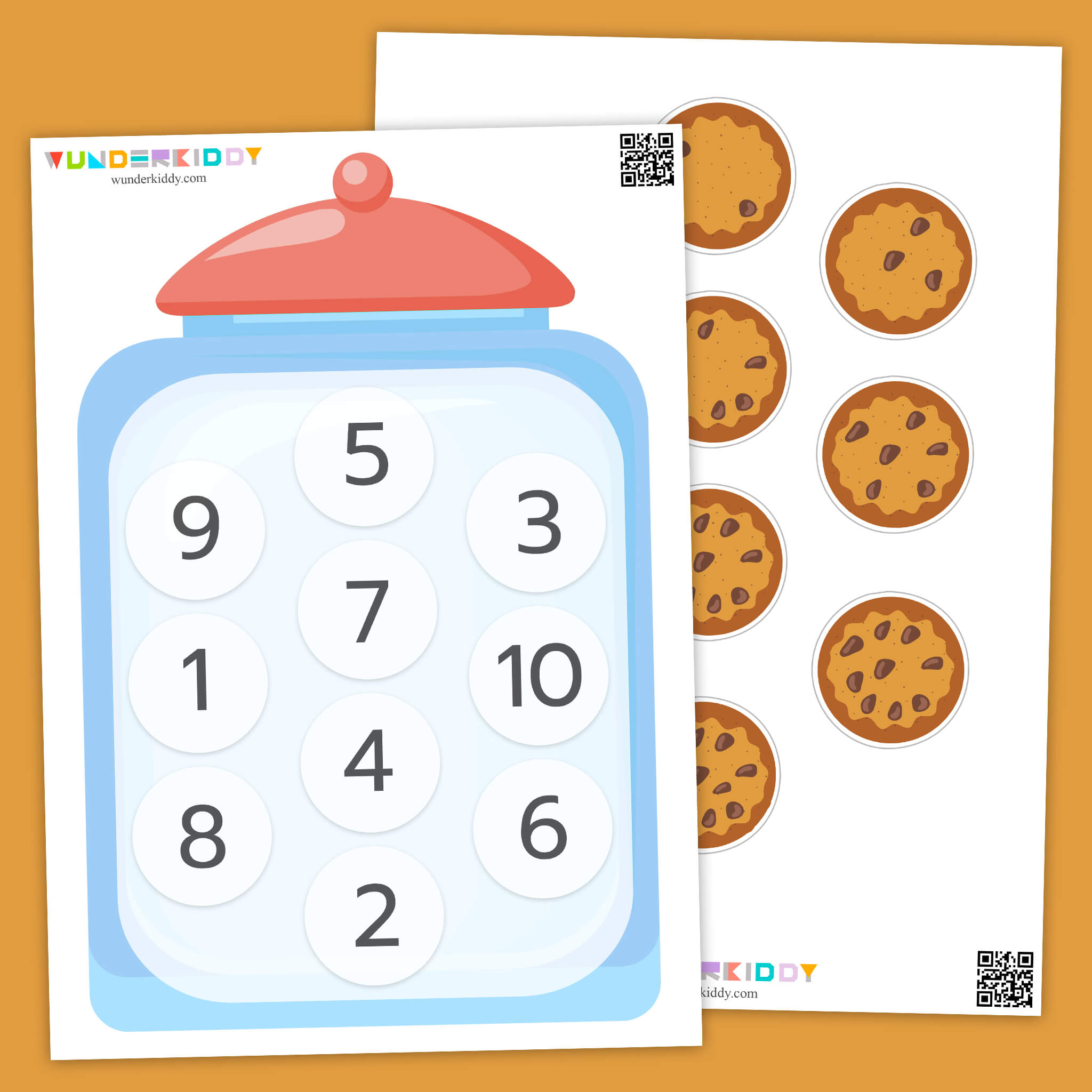 Number Recognition Cookie Jar Game