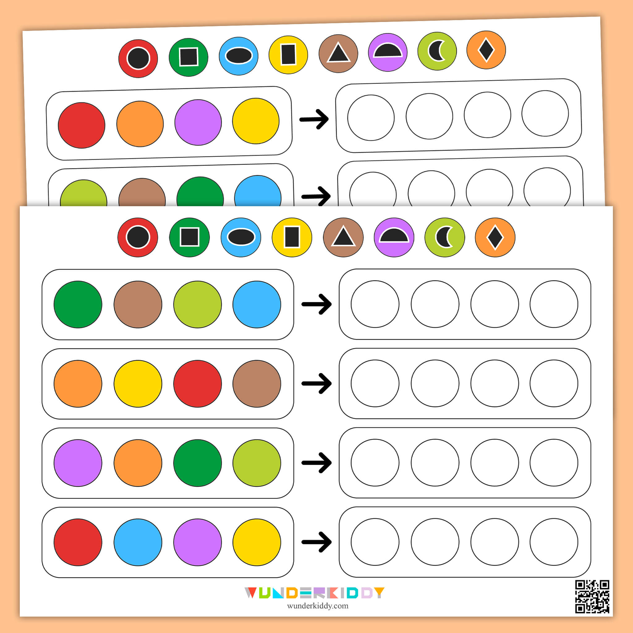 Match Shapes and Color Activity