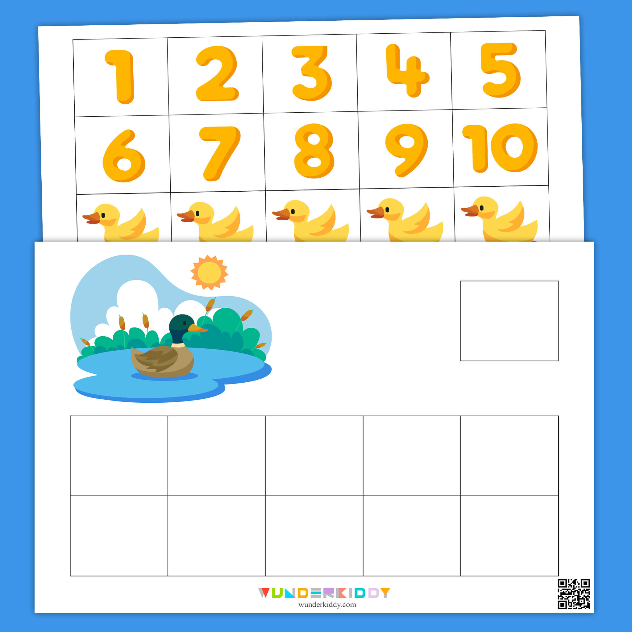 Duck Theme Counting 1-10 Practice for Kids