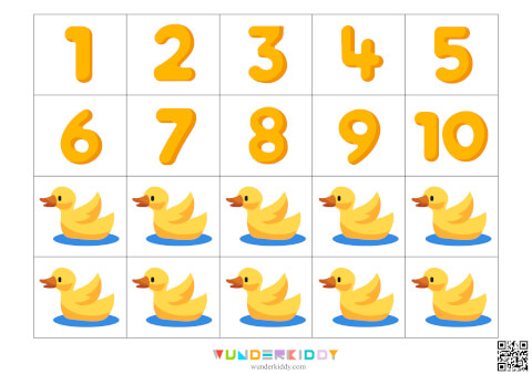 Duck Theme Counting 1-10 Practice for Kids - Image 3