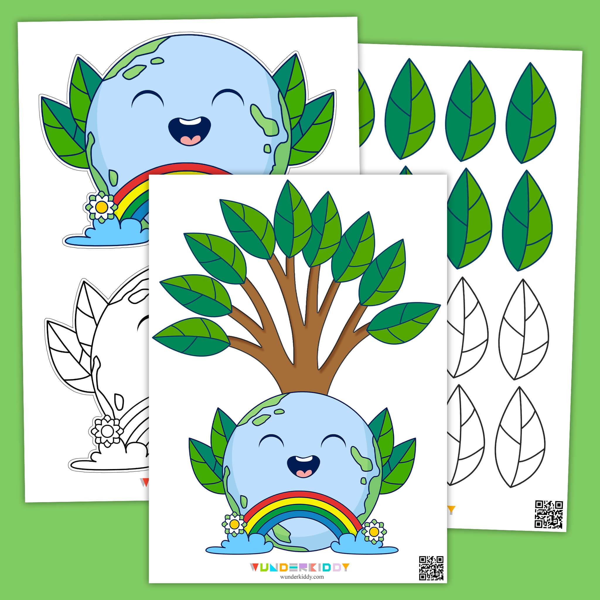 Шаблон «Планета та дерево»