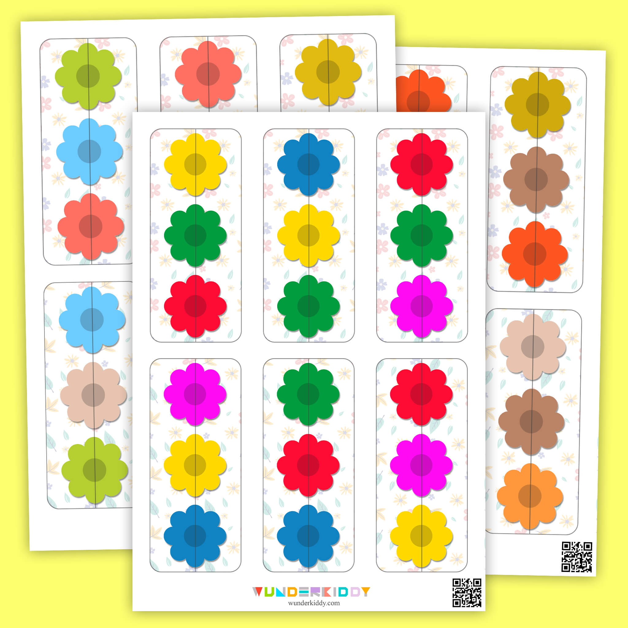 Flower Matching Card Game