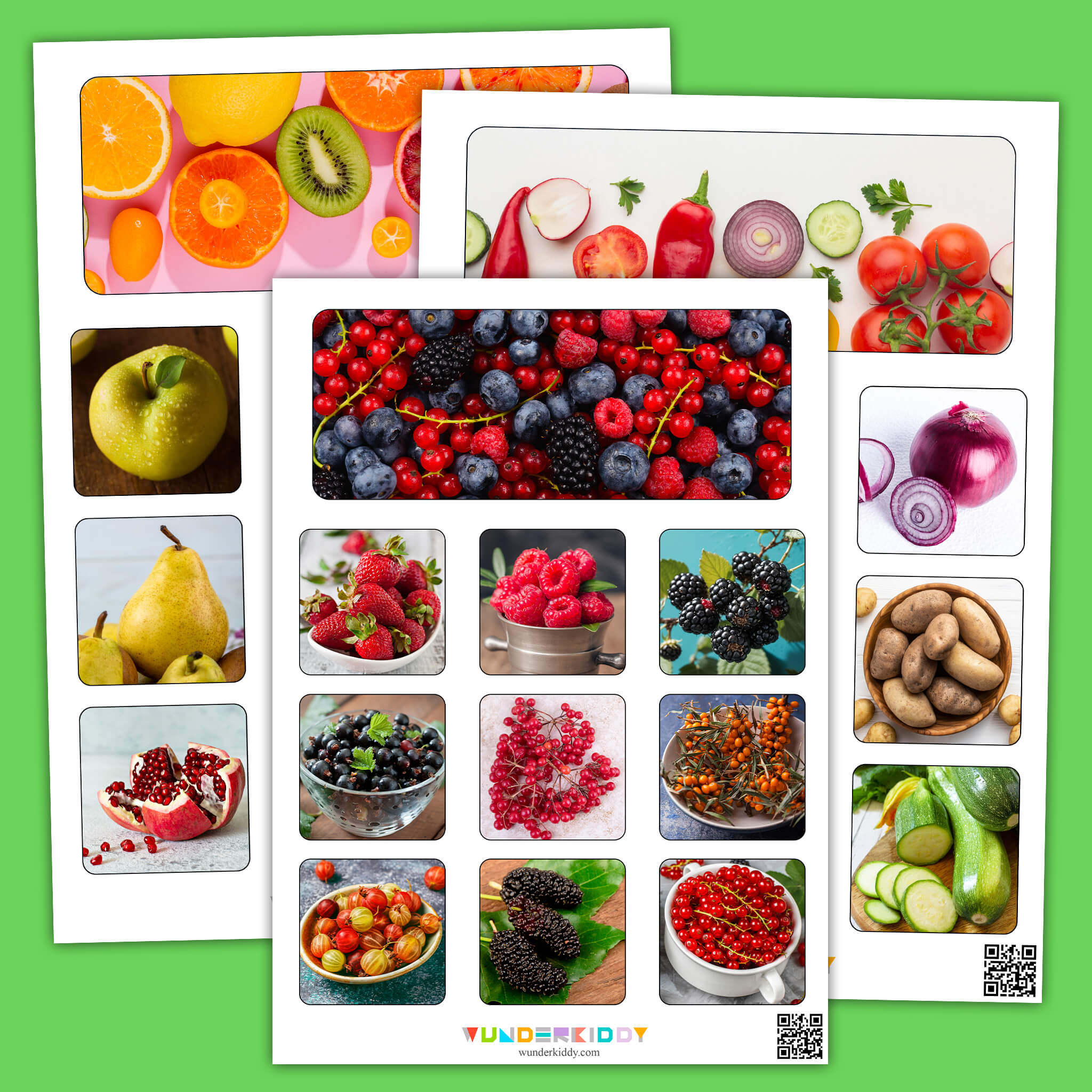 Игра сортировка фото «Фрукты, овощи и ягоды»