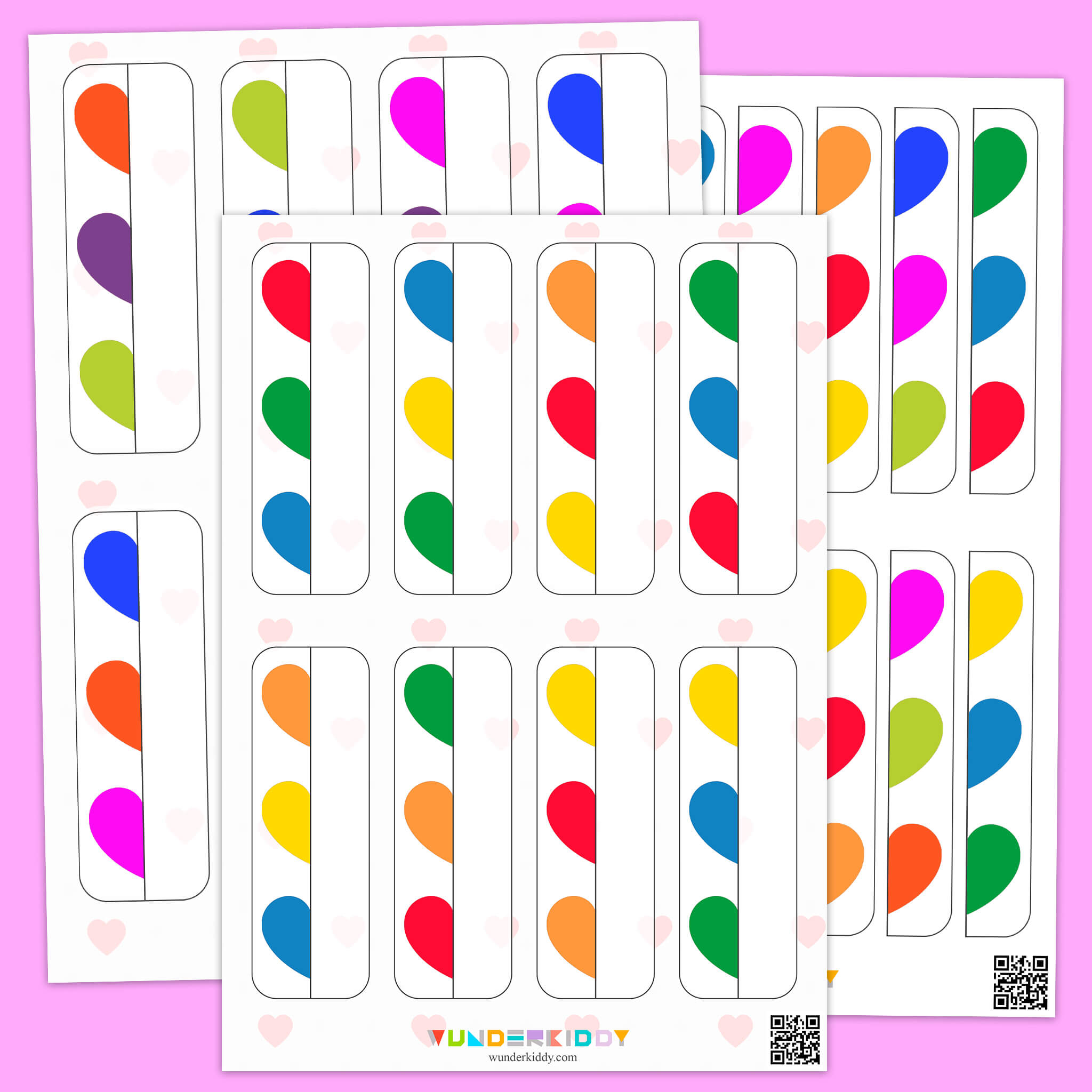 Complete the Heart Patterns Activity