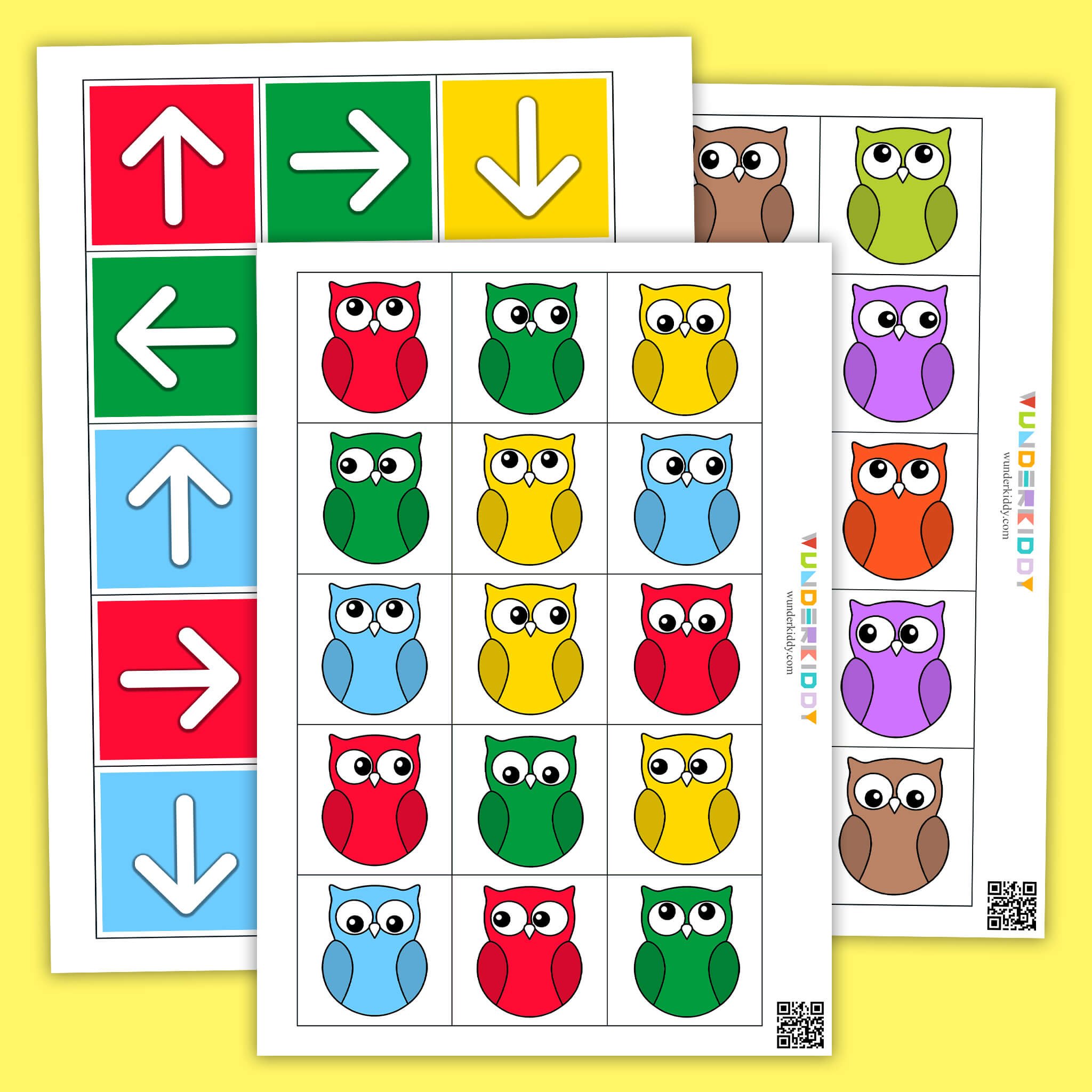 Printable Owl Matching Cards