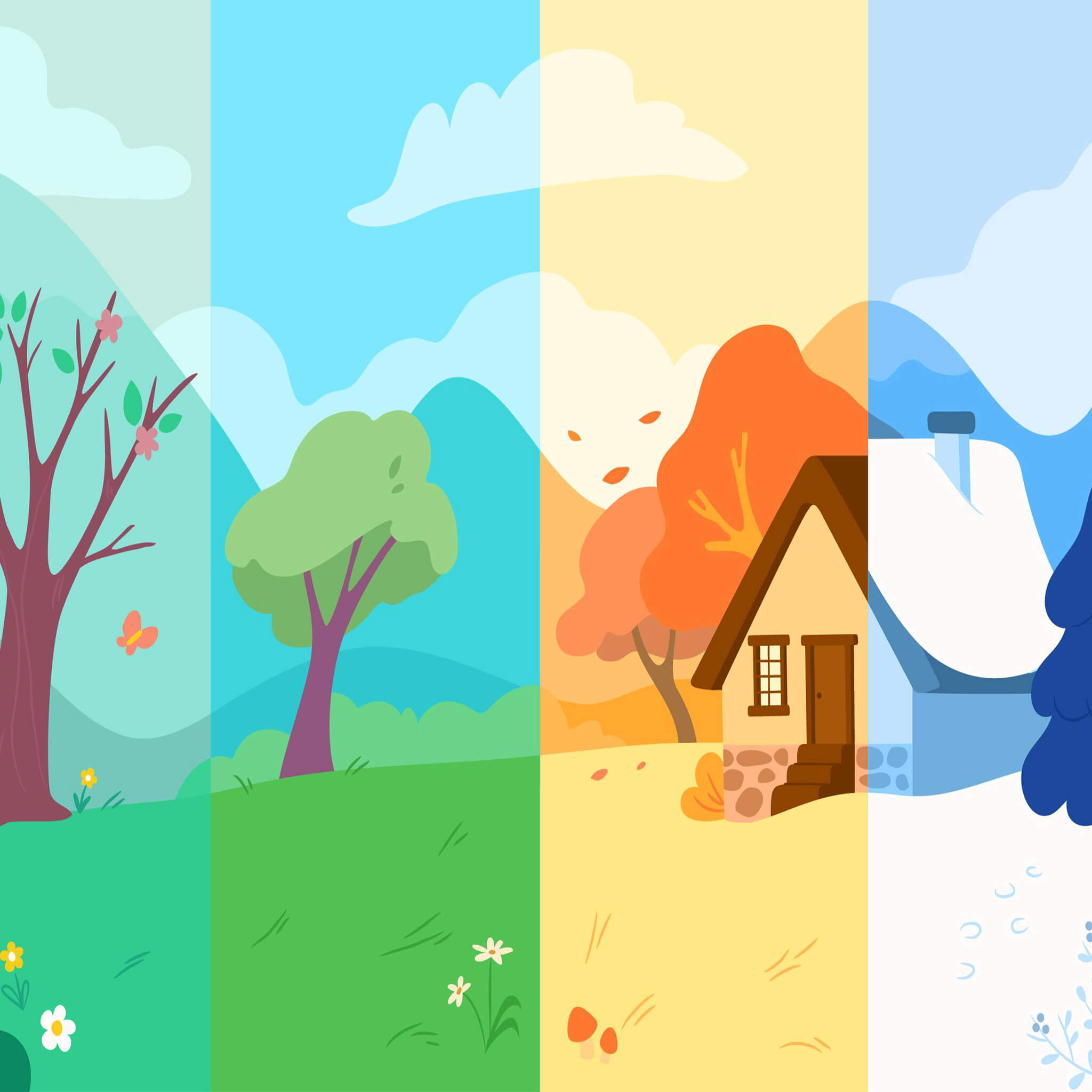 All worksheets from the category «Seasons»