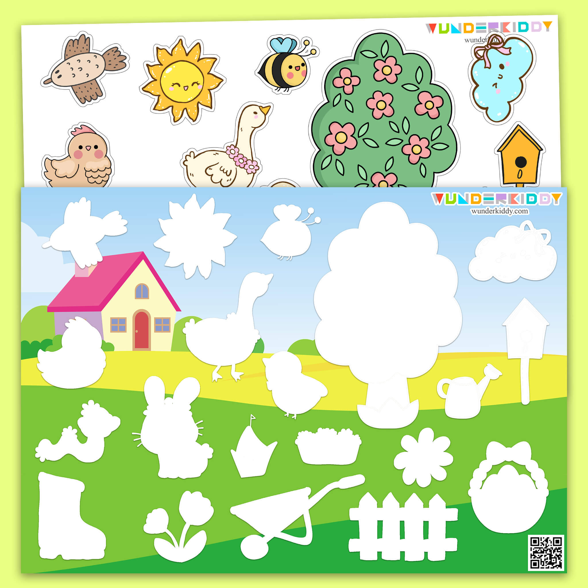 Spring Garden: Shadow Matching Game