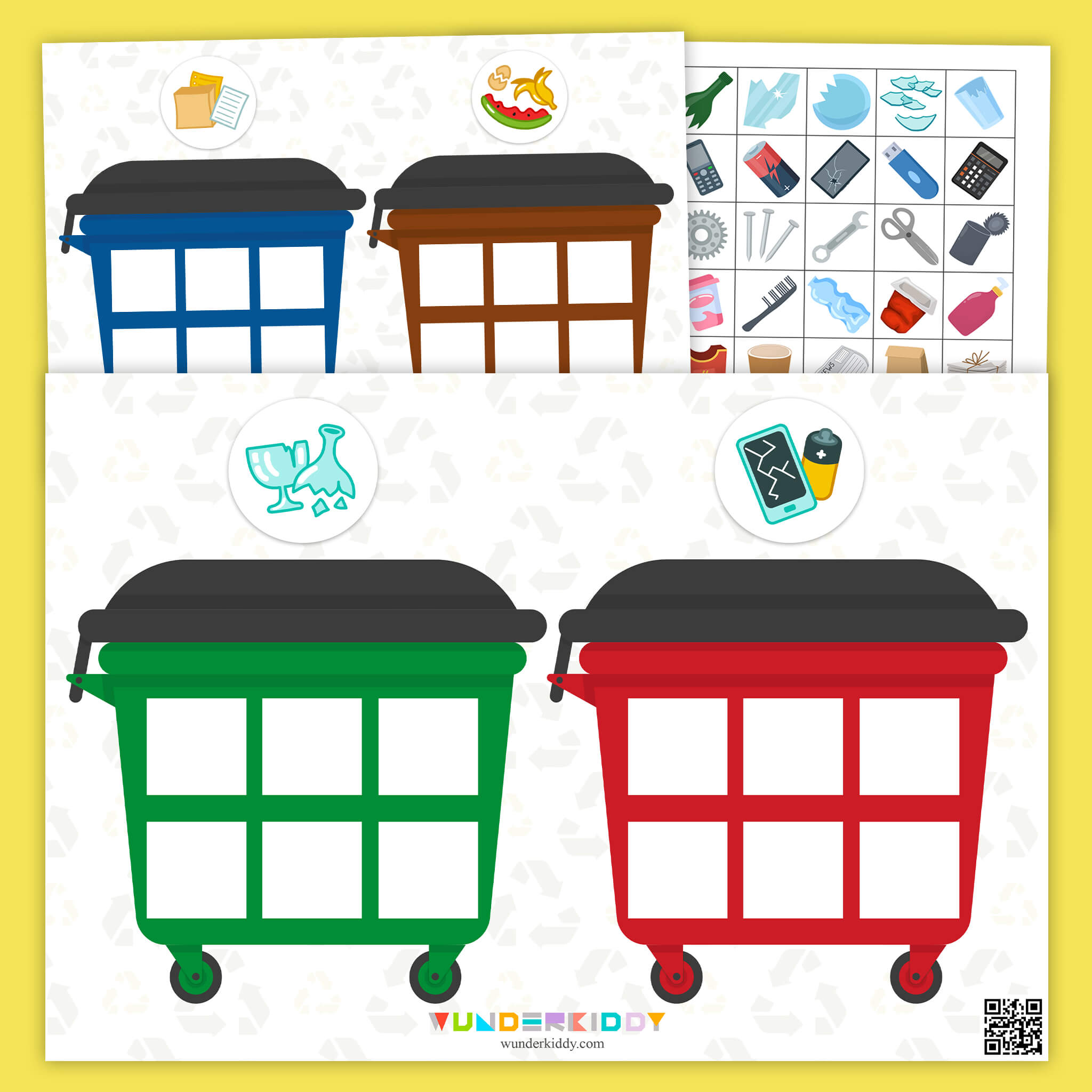 Recycling Sorting Game for Preschoolers